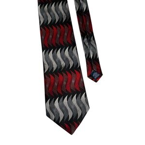 David Taylor Mens Tie Quiet Luxury Old Money Formal Career Retro Abstract